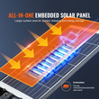 VEVOR 1000W LED ηλιακό φως δρόμου 1600LM ηλιακό φωτιστικό αισθητήρα κίνησης εξωτερικού χώρου
