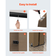 VEVOR Bypass Door Hardware 4ft Bypass Closet Door Track Kit για σύστημα 2 θυρών