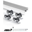 VEVOR Bypass Door Hardware 5ft Bypass Closet Door Track Kit για σύστημα 2 θυρών
