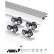 VEVOR Bypass Door Hardware 6ft Bypass Closet Door Track Kit για σύστημα 2 θυρών