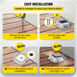 Driveway Lights, Solar Driveway Lights 8-pack, Dock Lights with Switch, σε λευκό