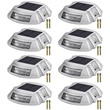 Driveway Lights, Solar Driveway Lights 8-pack, Dock Lights with Switch, σε λευκό