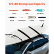 VEVOR Soft Roof Rack Pads 33in 176lbs Χωρητικότητα φόρτωσης για αποσκευές καγιάκ κανό σερφ