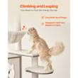 VEVOR Large Cat Tree Box Box Περίβλημα 2-σε-1 Cat Tower Εσωτερικό Play House για γάτες