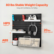 VEVOR Κιτ συνδυασμού Pegboard 11 x 11&quot; Plastic Pegboard 4 πάνελ για το σπίτι μαύρο