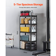 Ράφια αποθήκευσης VEVOR 18&quot; D x 32&quot; Π x 72&quot; Υ 5 επιπέδων Ράφια αποθήκευσης γκαράζ