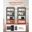 Ράφια αποθήκευσης VEVOR 18&quot; D x 36&quot; Π x 72&quot; Υ 5-επιπέδων Ράφια αποθήκευσης γκαράζ