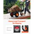 VEVOR Electric Utility Cart 500lbs Capacity Power Wagon 36V 432W Wheelbarrow
