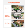 VEVOR Steel Garden Cart 1200lbs Χωρητικότητα Heavy Duty Wagon Cart 13in Tires