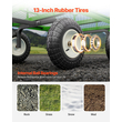 VEVOR Steel Garden Cart 1200lbs Χωρητικότητα Heavy Duty Wagon Cart 13in Tires