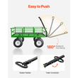 VEVOR Steel Garden Cart 1200lbs Χωρητικότητα Heavy Duty Wagon Cart 13in Tires
