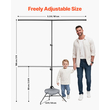 VEVOR Backdrop Stand Background Stand Kit 5 x 6,5 ft για Party &amp; Photo Studio
