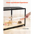 VEVOR Hamster Cage Habitat 37,8 in Clear Rodent Gerbil Mice Small Animal House