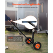 Trailer 600lbs Dolly 16,5 and 22 in Adjustable Height 1-7/8 in Ball Solid Tires