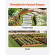 VEVOR Ανθεκτικό στις καιρικές συνθήκες Steel Landscape Edging 6 Packs 40 x 8in for Yard Garden