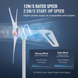 VEVOR 500W Ανεμογεννήτρια 12V 3-Blade Ανεμογεννήτρια και Ελεγκτής MPPT