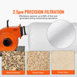 VEVOR Dust Collector, 1HP 460 CFM Air Flow, Rolling Dust Collector with 21-Gallon Dust Collection Bag, 2,5 Micron Bag Filtration, Industrial Workshop Mobile Wood Dust Container με λαβή και τροχούς