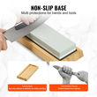 VEVOR Whetstone Kit Sharpening Kit, 2 Dual Sided Grit Whetstones 400/1000 3000/8000, 10PCS Knife Sharpener Kit with 3 αντιολισθητικές βάσεις, Οδηγός γωνίας &amp; λείανσης, πέτρα ισοπέδωσης για όλα τα μαχαίρια, ψαλίδα