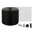 VEVOR 6 ιντσών x 50ft Solar Panel Bird Guard, Critter Guard Roll Kit με 50 τμχ συνδετήρες από κράμα αλουμινίου, προστατευτικό ηλιακό πάνελ με επίστρωση PVC ανθεκτική στη σκουριά, συρμάτινο πλέγμα 1/2 ιντσών