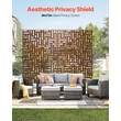 VEVOR Metal Privacy Screen 36&quot; x 72&quot; Εξωτερικές οθόνες &amp; πάνελ απορρήτου καφέ