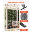 VEVOR Metal Privacy Screen 47&quot; x 76&quot; Εξωτερικές οθόνες και πάνελ Privacy Μαύρο
