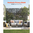 VEVOR Metal Privacy Screen 47&quot; x 72&quot; Εξωτερικές οθόνες και πάνελ Privacy Μαύρο