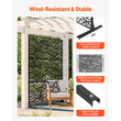 VEVOR Metal Privacy Screen 47&quot; x 72&quot; Εξωτερικές οθόνες και πάνελ Privacy Μαύρο