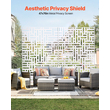 VEVOR Metal Privacy Screen 47&quot; x 76&quot; Εξωτερικές οθόνες &amp; πάνελ απορρήτου Λευκό