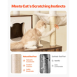 VEVOR Large Cat Tree Box Box Περίβλημα 2-σε-1 Cat Tower Εσωτερικό Play House για γάτες