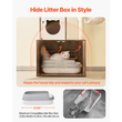 VEVOR Large Cat Tree Box Box Περίβλημα 2-σε-1 Cat Tower Εσωτερικό Play House για γάτες