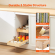 VEVOR 2 Tier Pull Out Organizer ντουλαπιών Soft Close Slideout Ξύλινο συρτάρι 14&quot; Π x 21&quot; D