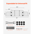 VEVOR Dog Carrier Barrier 36,6&quot;-60&quot; Ρυθμιζόμενη πύλη διαιρέτη κατοικίδιων για χώρο φορτίου