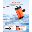Αντλία VEVOR Livewell για σκάφος 12V 800 GPH 90° Livewell Αντλία αερισμού Αντλία Baitwell