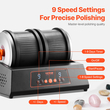 Rock Tumbler Machine 8 lbs Rock Polishing Kit 9 Speed ​​Timer 9-day Dual Barrels
