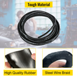 VEVOR Hydrulic Hose 1/2&quot; Hydraulic Oil Hoses 50 Feet 5000 PSI Maximum Pressure