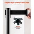 VEVOR 4 τμχ Stanchion Post με 4 ανασυρόμενες ζώνες &amp; κούφια βάση έγχυσης άμμου