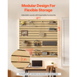 VEVOR 4 x 4 ft Επένδυση τοίχου από MDF Φυσική πλάκα γκαράζ με σπονδυλωτή σχεδίαση