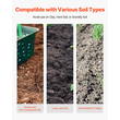 VEVOR Post Hole Digger με ξύλινη λαβή και σημάδια ζυγαριάς 57,5&quot; Hole Digger
