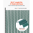 VEVOR Chain Link Fence Slats Privacy Single-Wall για 5&#039; ψηλό φράχτη κλειδαριά κάτω