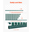 VEVOR Chain Link Fence Slats Privacy Single-Wall για 5&#039; ψηλό φράχτη κλειδαριά κάτω