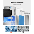 Κάδος αποθήκευσης VEVOR Commercial Ice Maker Δοχείο πάγου από ανοξείδωτο ατσάλι χωρητικότητας 250 lbs