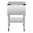VEVOR Commercial Ice Bin 61,6 L Ice Chance on Wheels with κάτω δίσκος αποθήκευσης