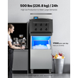 VEVOR Commercial Ice Maker 500 lbs/24 h Αυτοκαθαριζόμενη παγομηχανή - Μόνο κεφαλή