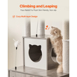 VEVOR Large Cat Tree Box Box Περίβλημα 2-σε-1 Cat Tower Εσωτερικό Play House για γάτες