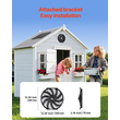 VEVOR 12" Gable Mount Fan 1300 CFM Attic Exhaust Fan with Ρυθμιζόμενος Θερμοστάτης