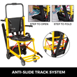 VEVOR Electric Stair Climbing Wheelchair 180kg 396LBS Load Capacity Evacuation Stair Chair EMS Stair Chair Ηλεκτρικό αναπηρικό αμαξίδιο βαρέως τύπου (κίτρινο)