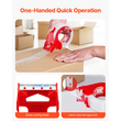 VEVOR Packing Tape 12 Rolls 65 Yards Clear Shipping Tape with Dispenser 2,7 Mil