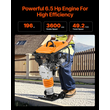 VEVOR 6,5 HP 196 cc Fuel Power Jumping Jack Vibratory Rammer Tamper Compactor