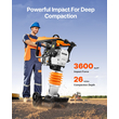 VEVOR 6,5 HP 196 cc Τετρα-ελατήρια Jumping Jack Vibratory Rammer Tamper Compactor