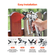 Πιστόλι βαφής VEVOR Airless 3600PSI Πιστόλι ψεκασμού υψηλής πίεσης χωρίς αέρα με 5 άκρες